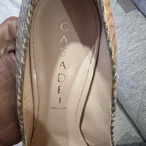 Gold Snake Casadei Heels Size 38.5